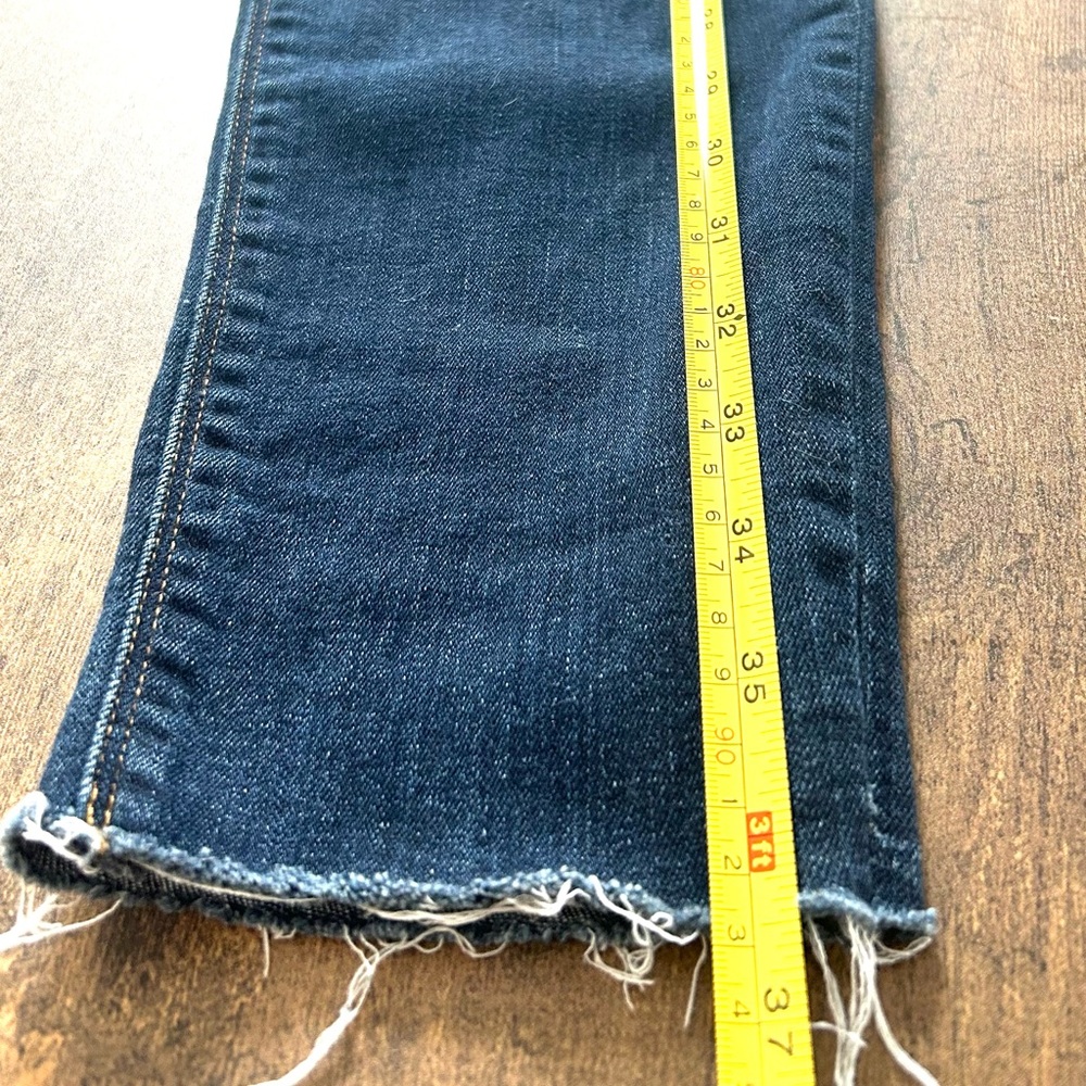 Women’s Hudson Natalie Mid-rise Raw Hem Ankle Jeans in “Jet out” color - Picture 4 of 14
